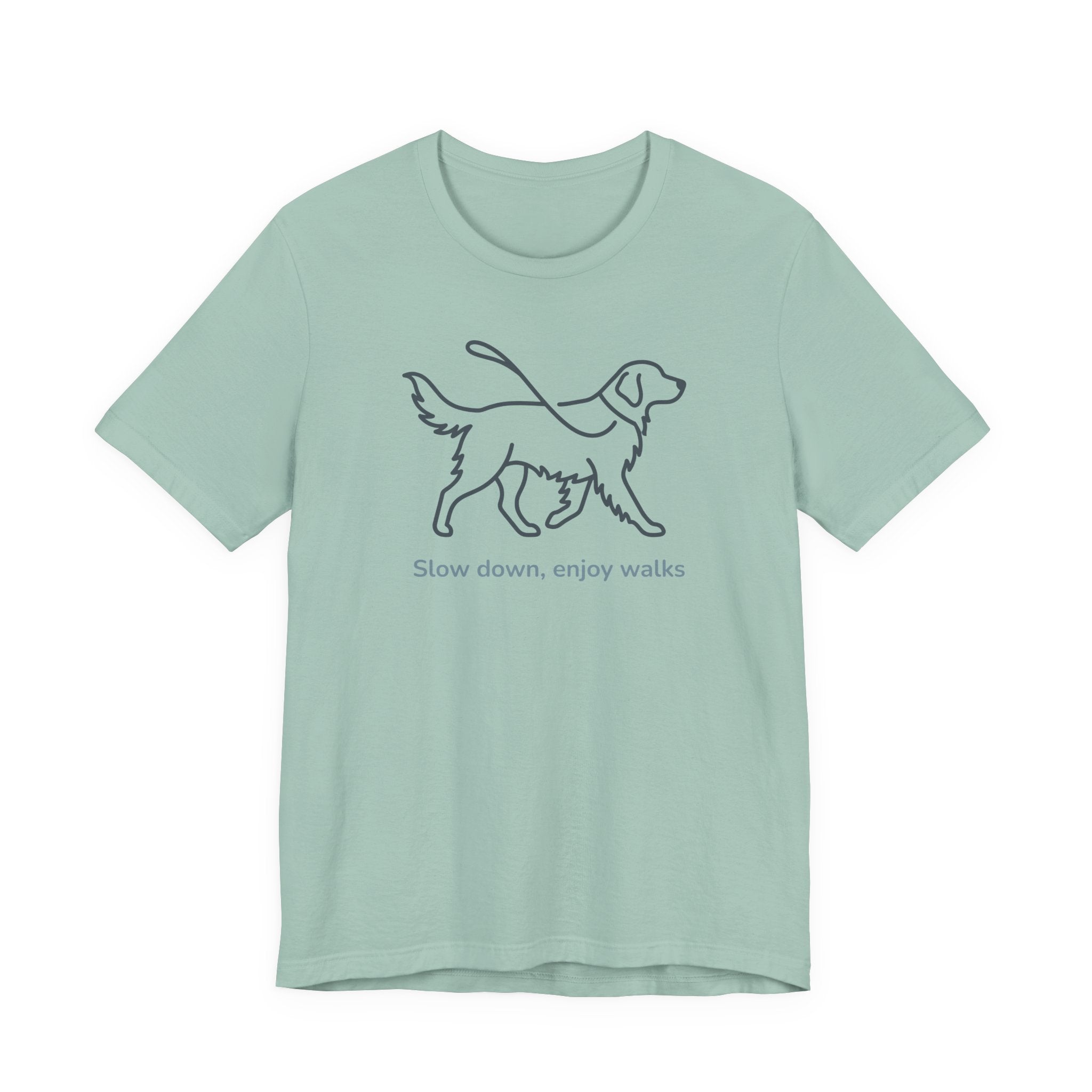 Dog Walks Golden Retriever T-Shirt