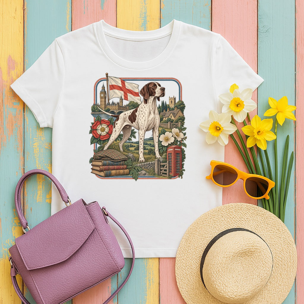 Pointer England Heritage tee, White