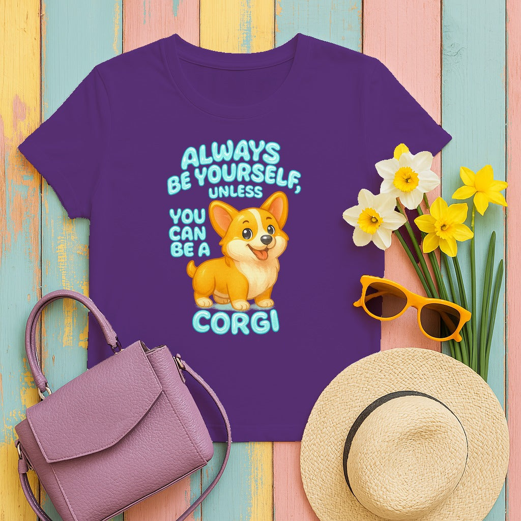 Unless You Can Be A Corgi T-Shirt in Purple