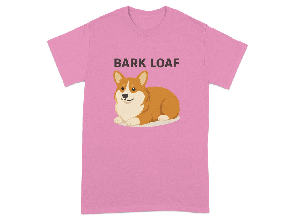 Funny Bark Loaf Corgi Graphic Pink T-Shirt