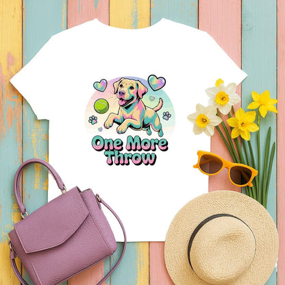 Colorful Puppy One More Throw Graphic Tee product type