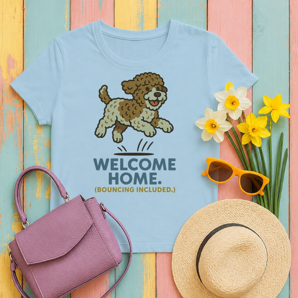 lagotto romagnolo welcome-bounce tee flat lay hero