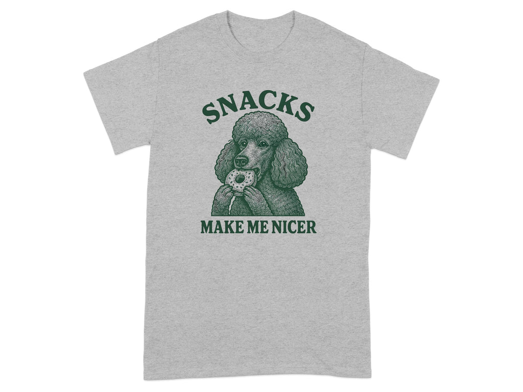 Snacks Make Me Nicer Graphic T-Shirt
