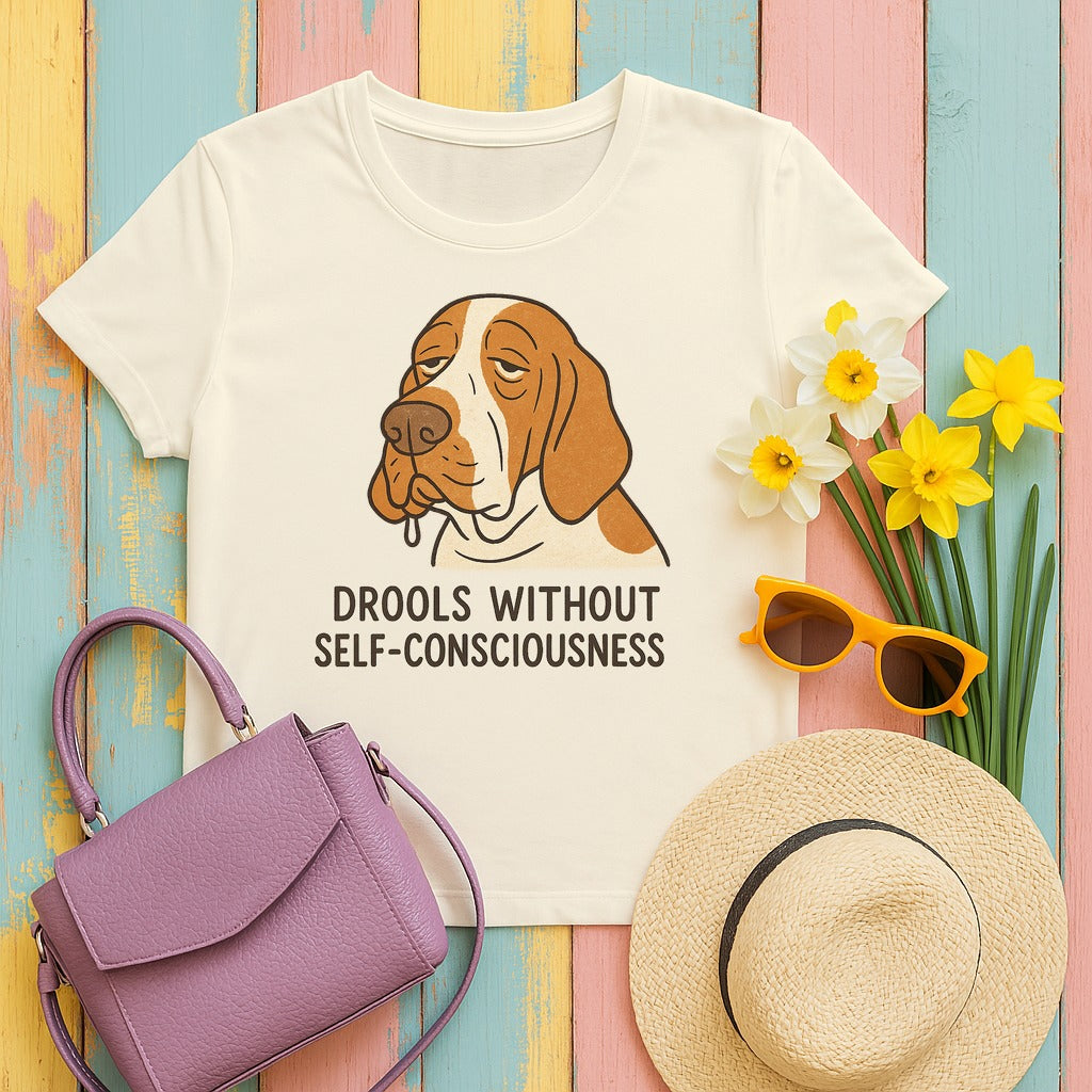 Bracco Italiano Drools Without Shame Tee in Natural