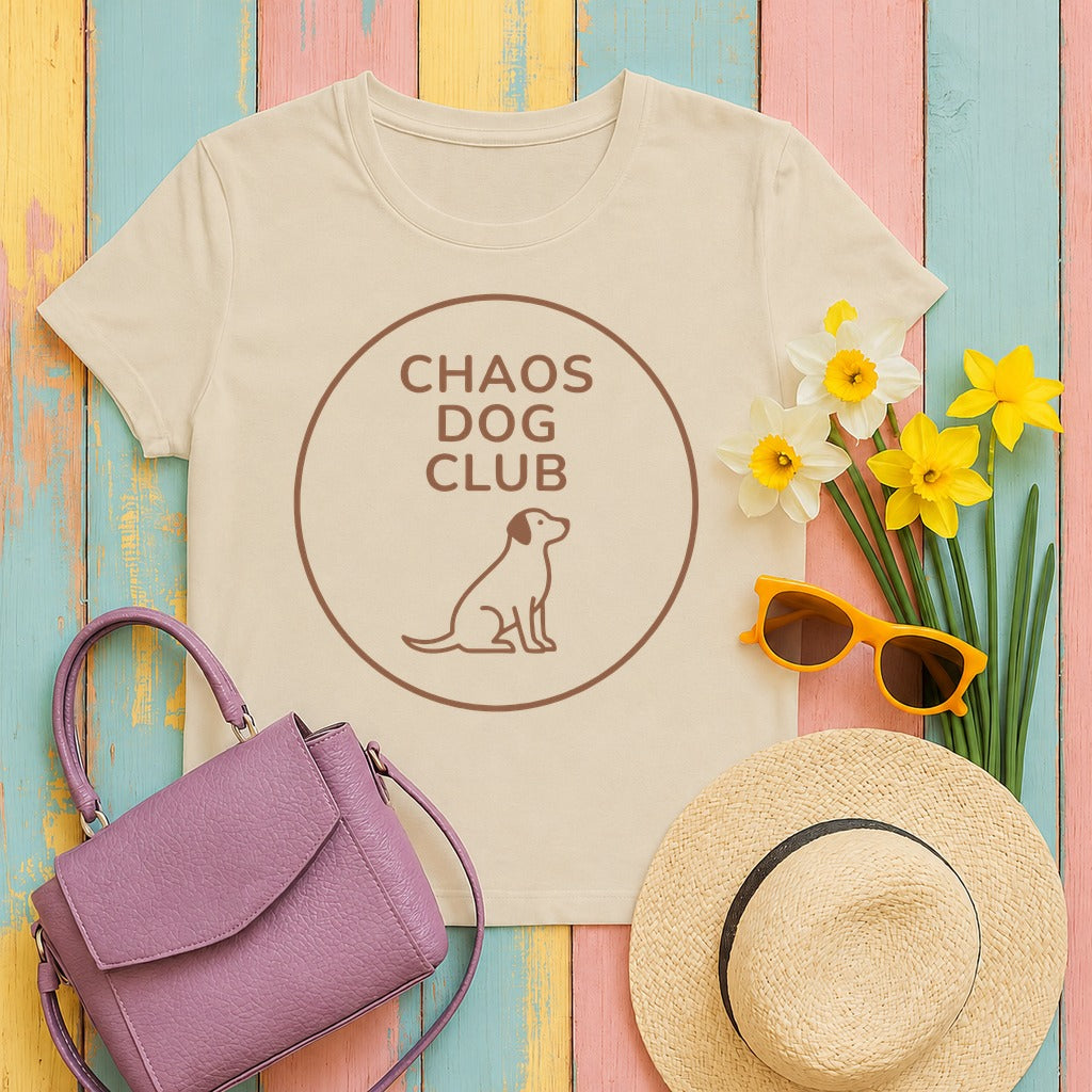 Chaos Dog Club Member Lab T-shirt in Sand