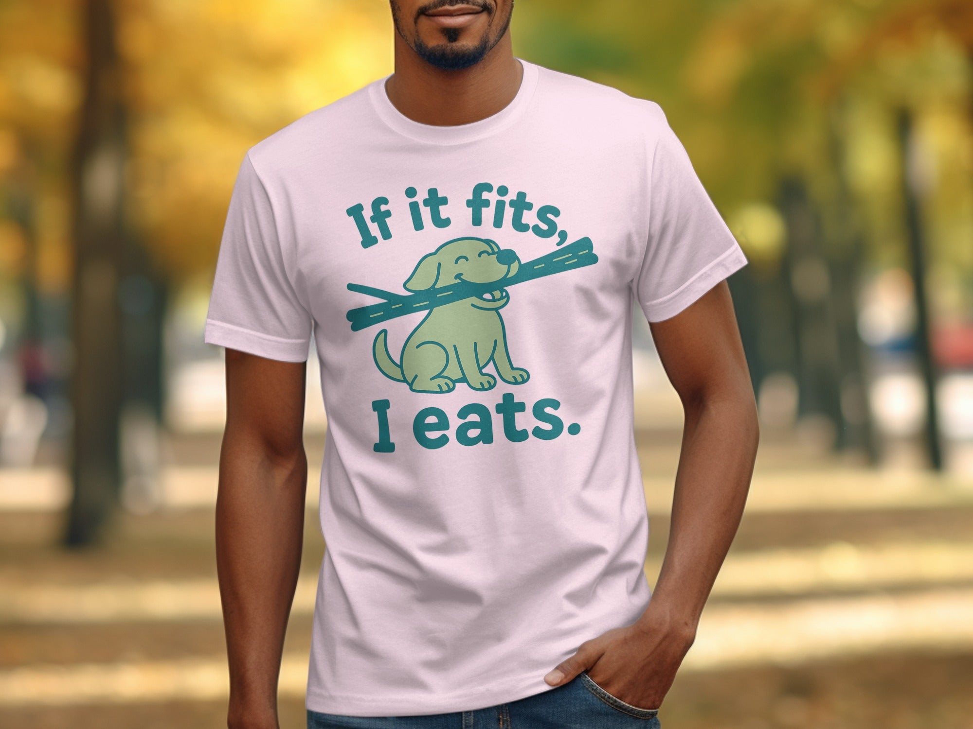 If It Fits I Eats Funny Dog Graphic T-Shirt product