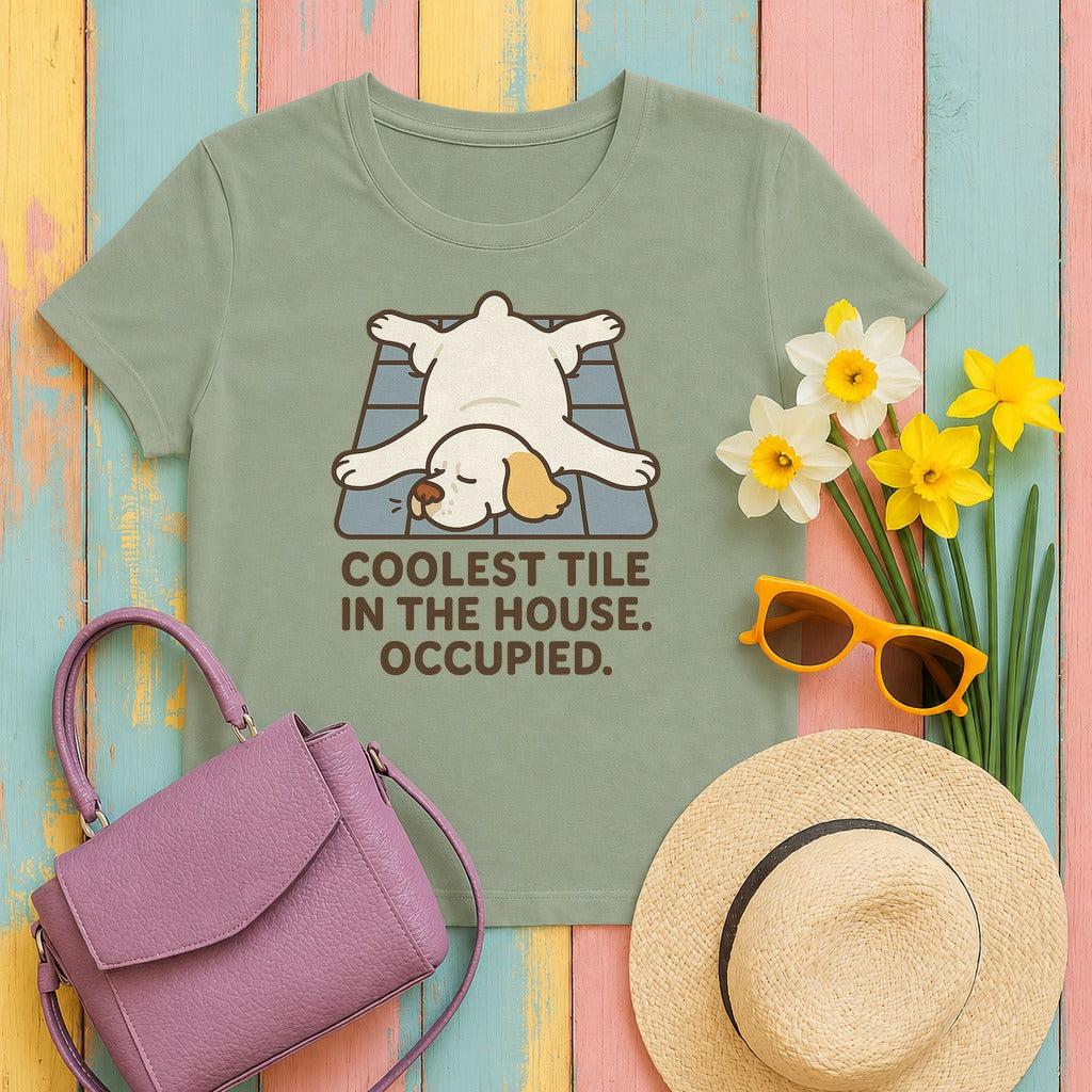 Clumber Coolest Tile Tee in Sage