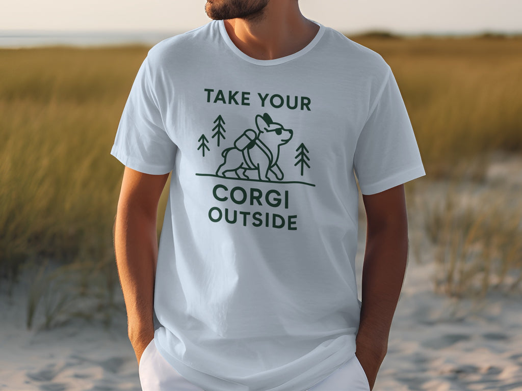 Take Your Corgi Outside Statement T-Shirt