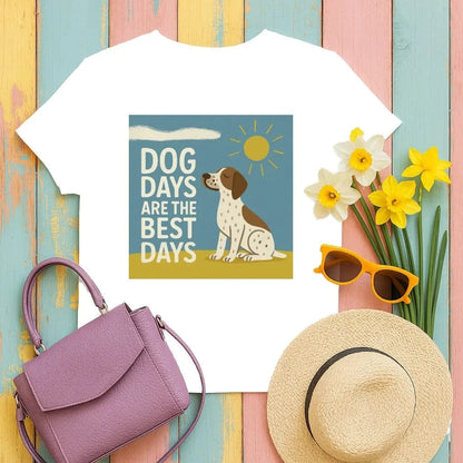 Dog Days Are the Best Days German Shorthaired Pointer T-Shirt T-shirt