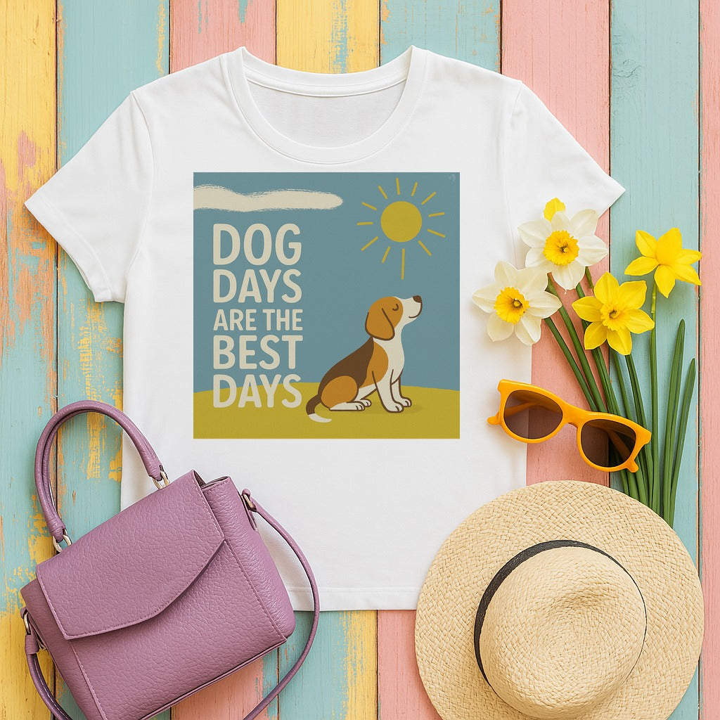 mig2 dog-days-are-the-best-days-beagle tee flat lay hero v8