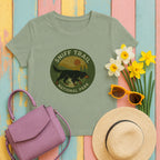 gordon setter sniff-trail-park tee flat lay hero