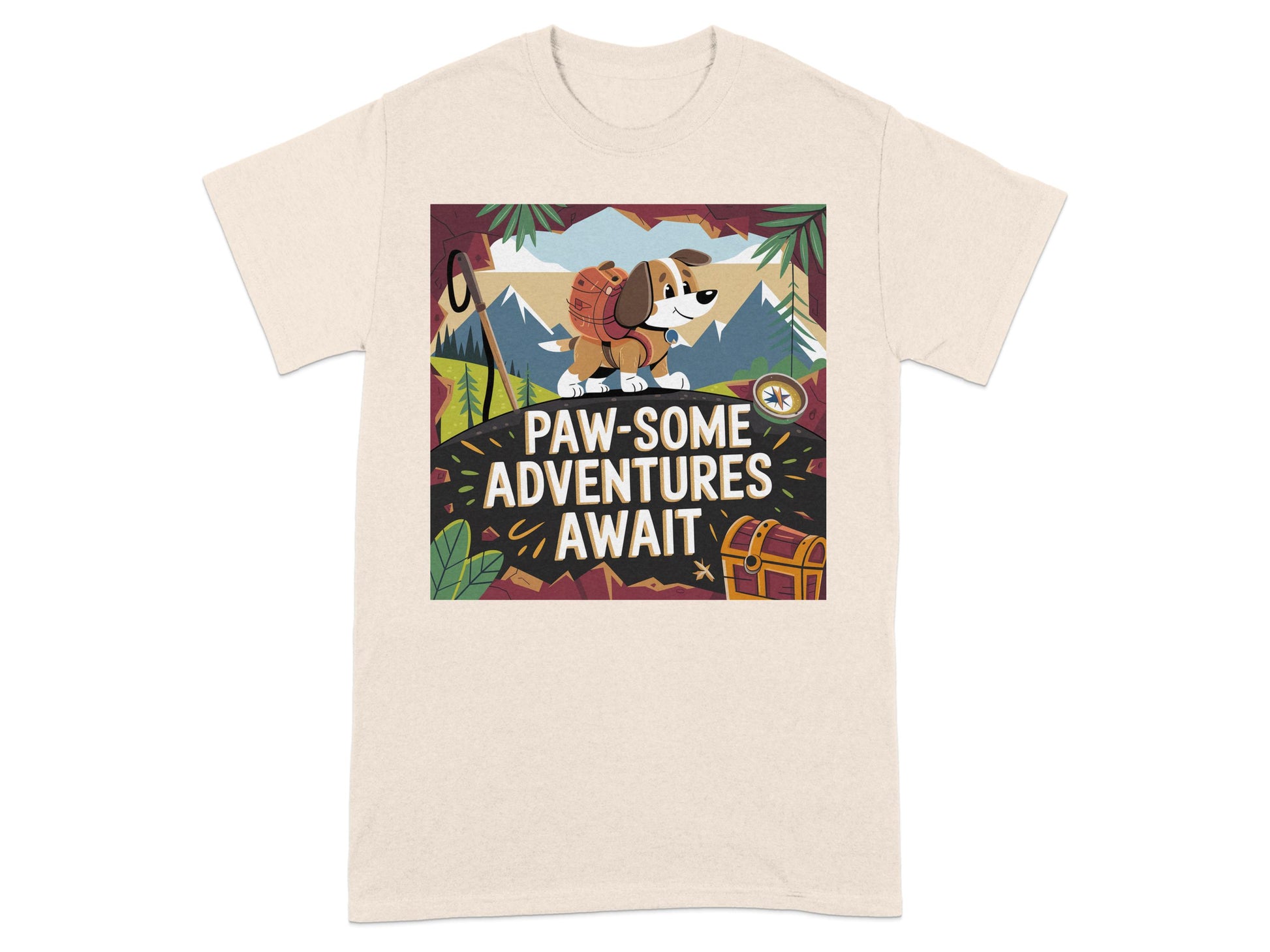 Paw-some Adventures Await Graphic T-Shirt product