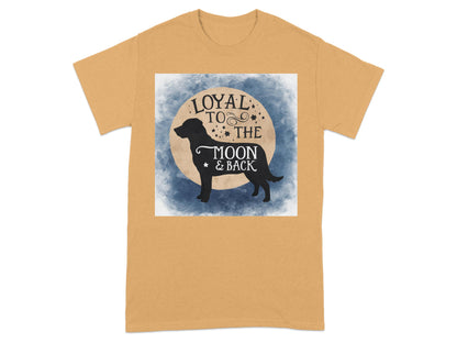 Loyal To The Moon and Back Dog Graphic T-shirt product type