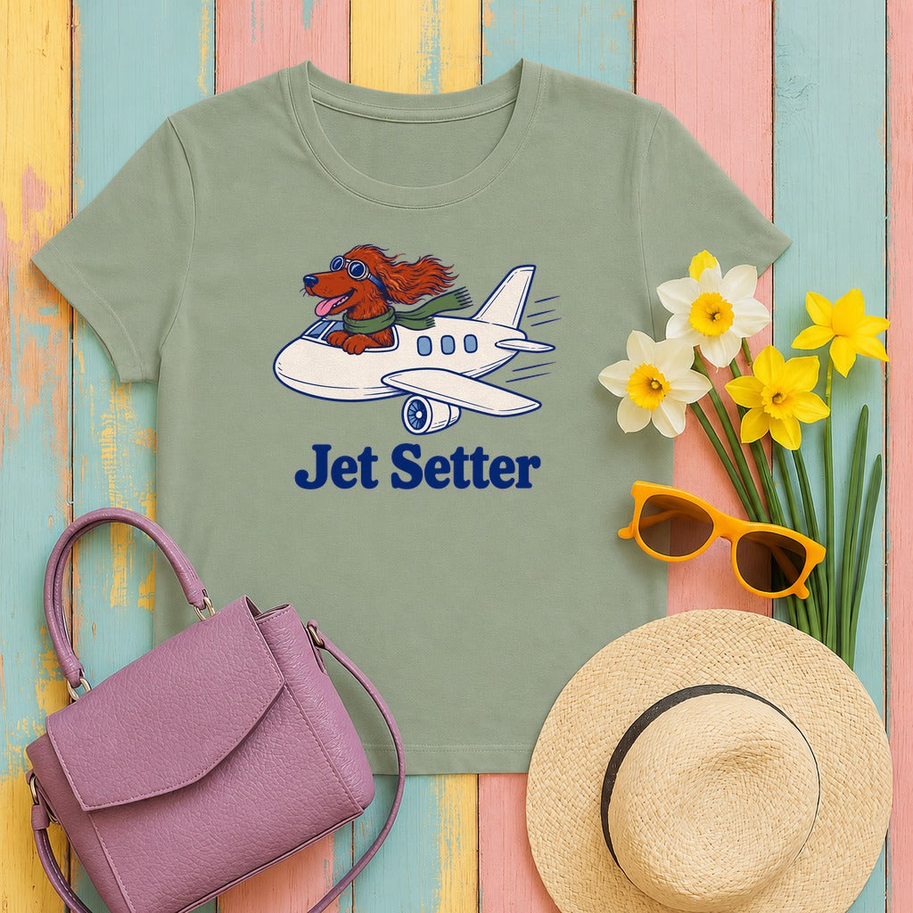 Irish Setter Jet Setter Tee in Sage
