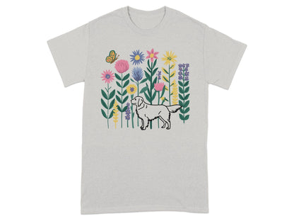 Floral Dog and Butterfly Graphic Tee product type