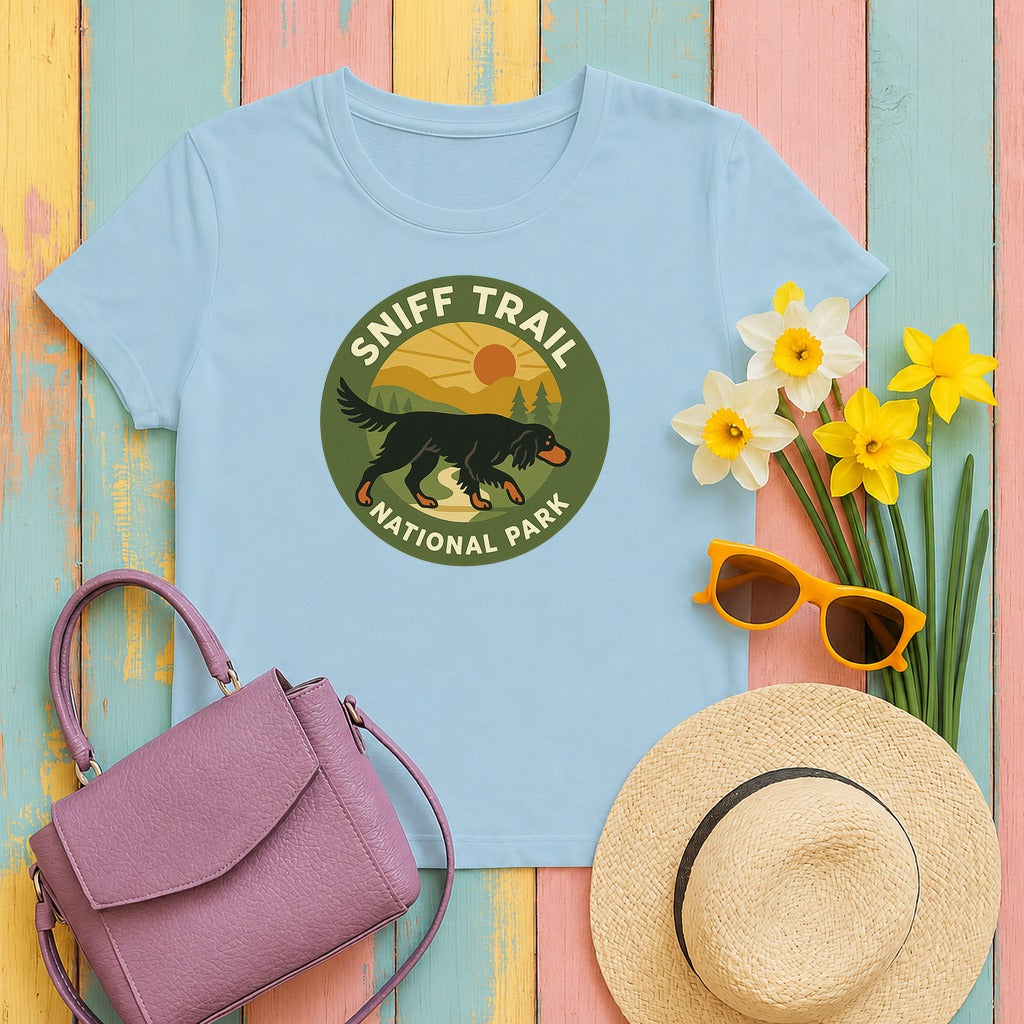 Gordon Sniff Trail National Park Tee in Light Blue