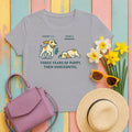 Spinone Italiano Three Years of Puppy Then Horizontal Tee in Athletic Heather
