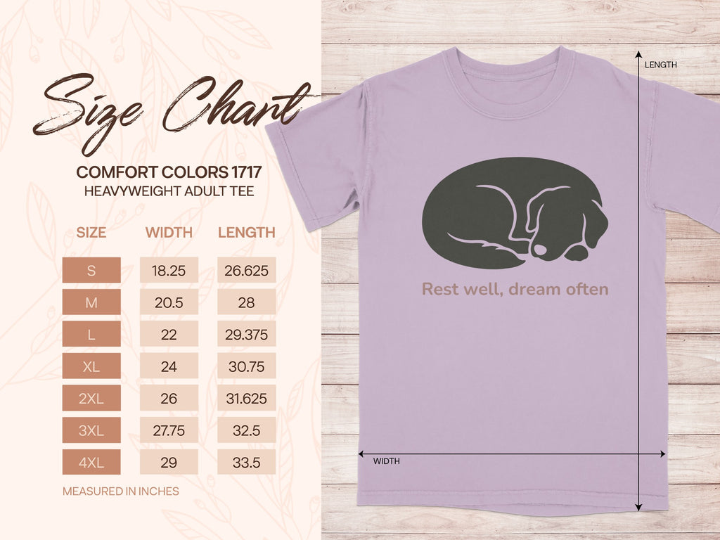 Rest well dream often Comfort Colors Adult Tee shirt