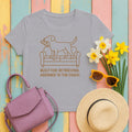 Yellow Lab Built For Retrieving Tee in Athletic Heather
