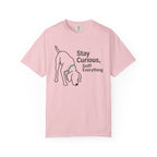 Stay Curious Sniff Everything Pink Dog T-Shirt
