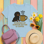 migbackfill powered-by-gordon-setter-coffee-t-shirt tee flat lay hero v8