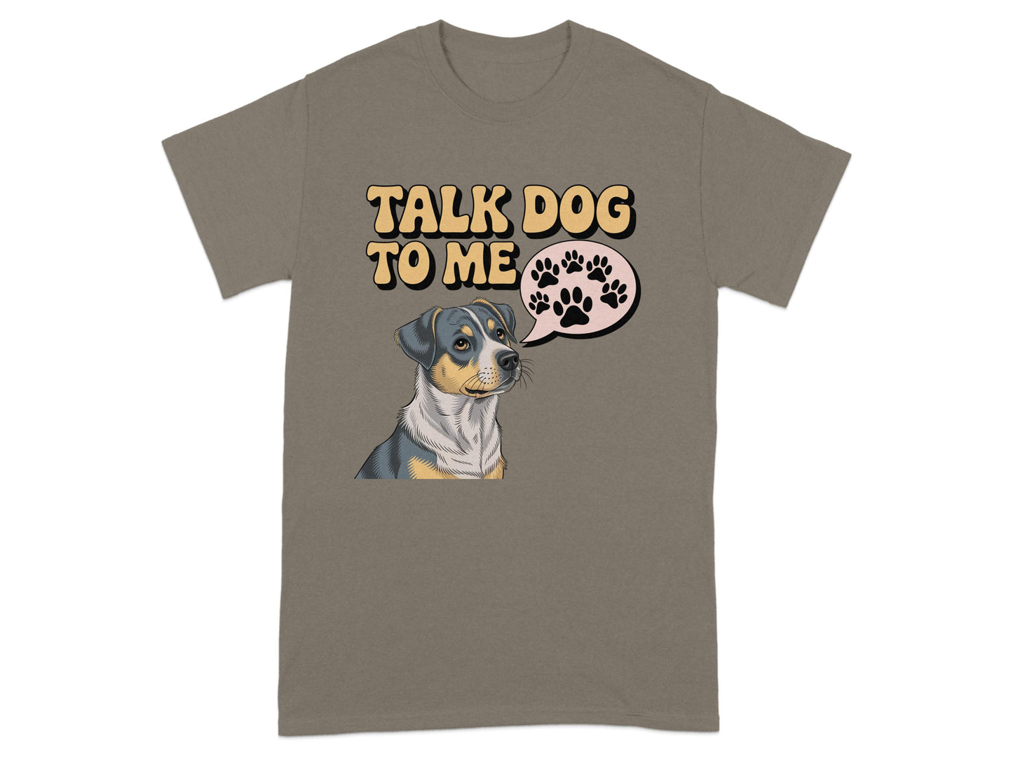 Talk Dog to Me Graphic Tee Shirt Funny product type