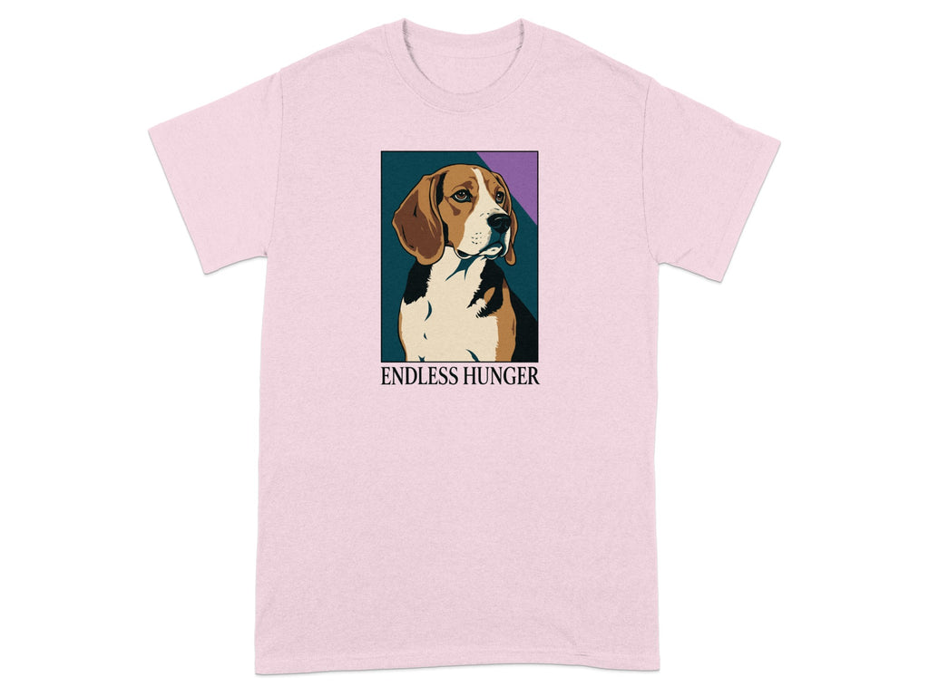 Endless Hunger Beagle Graphic Pink Shirt