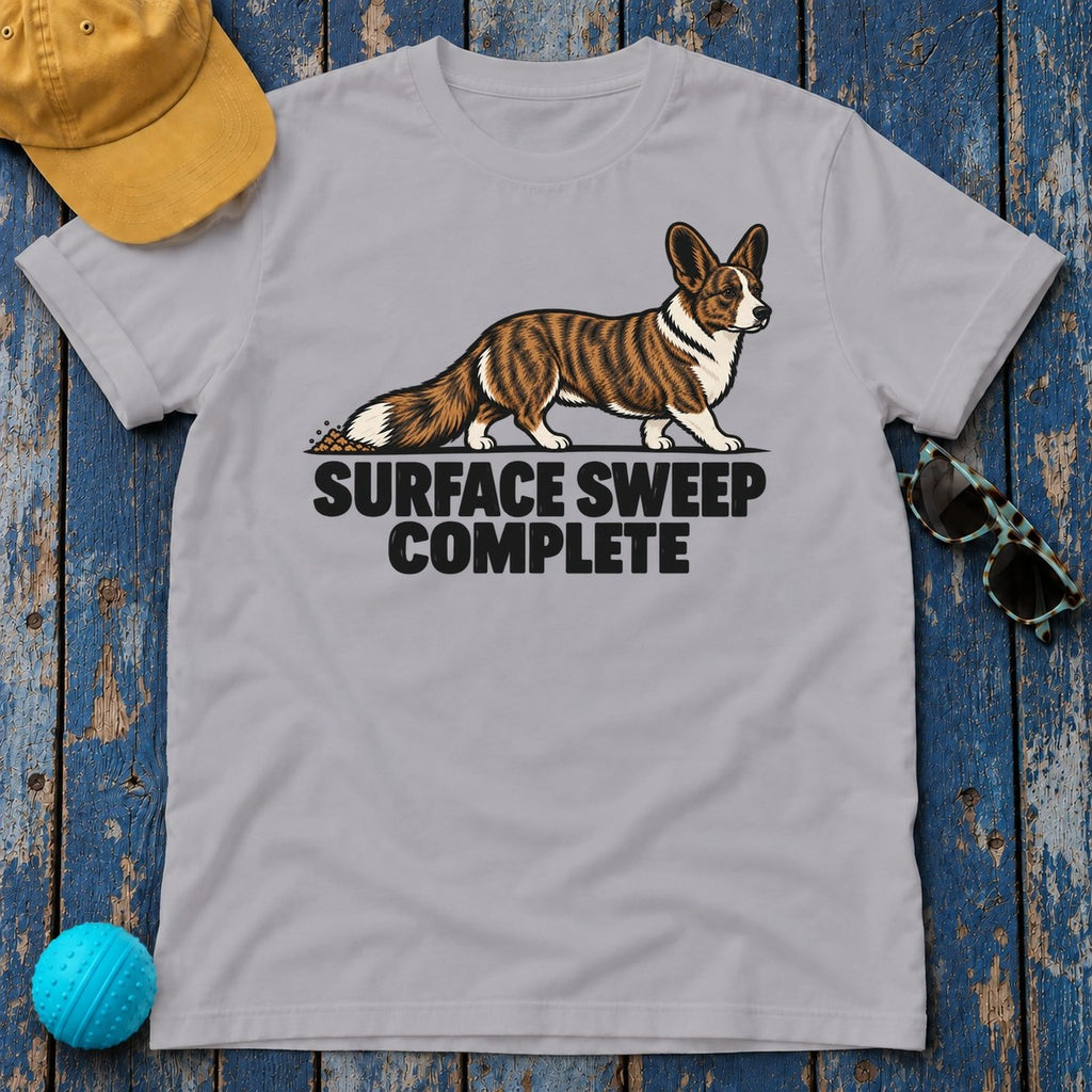 Surface Sweep Complete Corgi T-Shirt — Athletic Heather