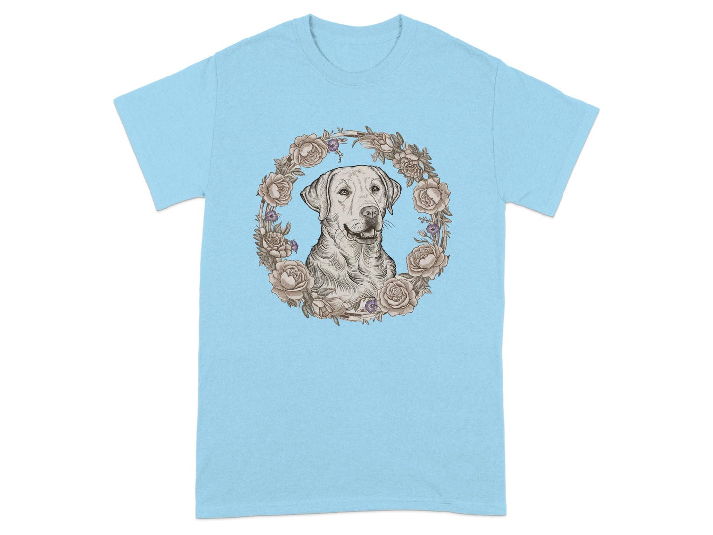 Labrador Retriever Floral Design T-Shirt product