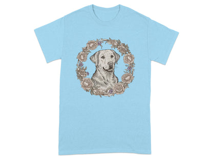 Labrador Retriever Floral Design T-Shirt product