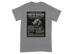 Pointer Division Unknown Barks Tour Dog Graphic T-Shirt Graphite Heather T-shirt