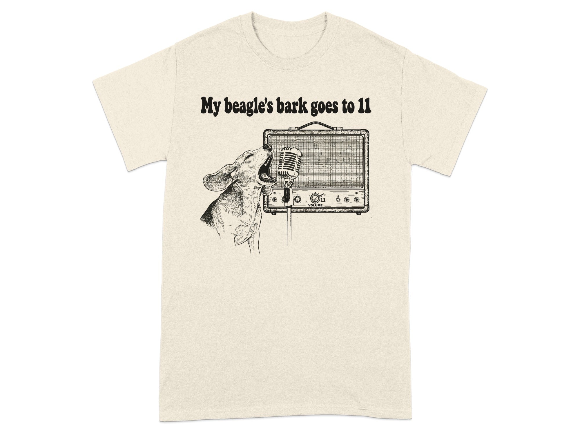 My Beagle's Bark Goes to 11 Graphic T-shirt
