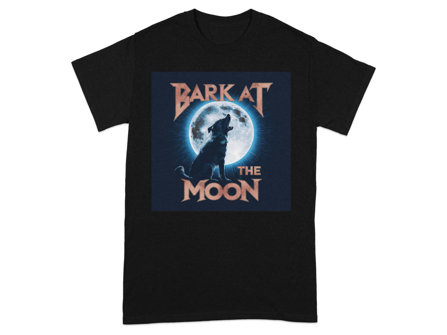 Bark at the Moon Graphic Wolf Design T-Shirt product type