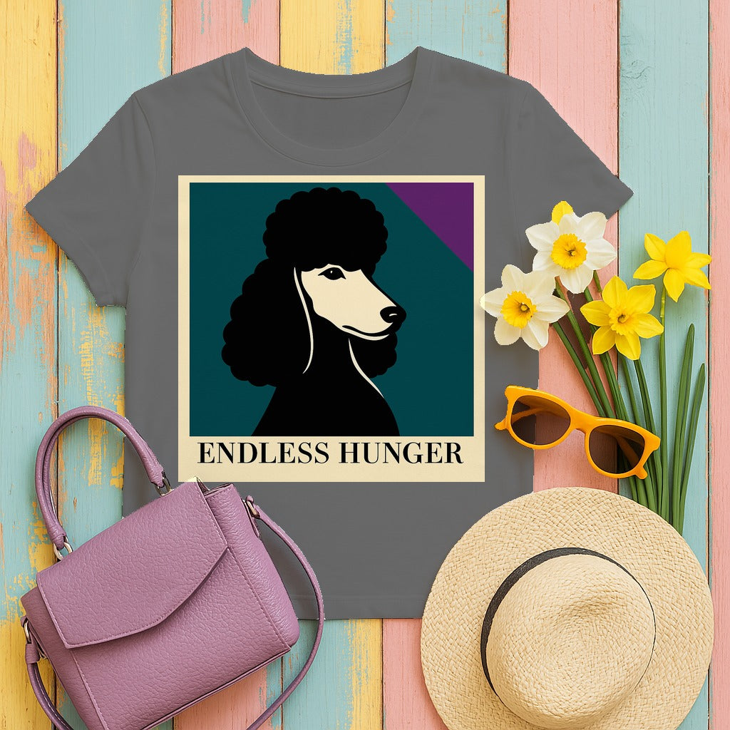 Endless Hunger Poodle Graphic T-shirt in Tweed