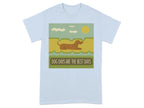 Dog Days Are The Best Days Dachshund T-Shirt Light Blue T-shirt