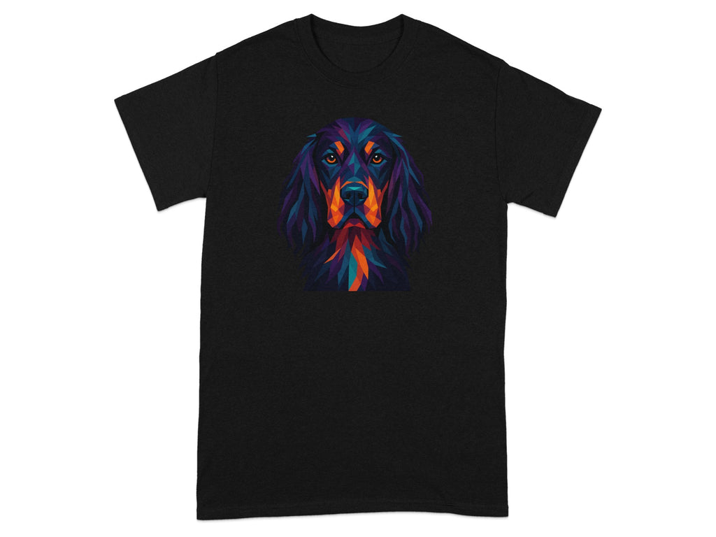 Colorful Dog Graphic on Black Clothing Item Product