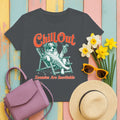 Chill Out Australian Shepherd T-shirt in Charcoal