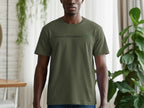 Green t-shirt with "RUN, EAT, SLEEP, REPEAT." text.