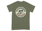 T-shirt with "Neighborhood Investigator" logo featuring a dog.