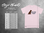 Gildan 5000 Heavy Cotton T-Shirt size chart with width and length measurements in inches.