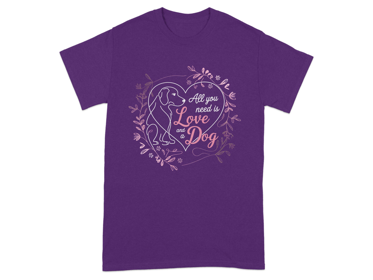 All You Need is Love and a Dog Graphic T-shirt product type