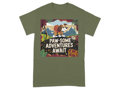Paw-Some Adventures Await Graphic T-Shirt product type