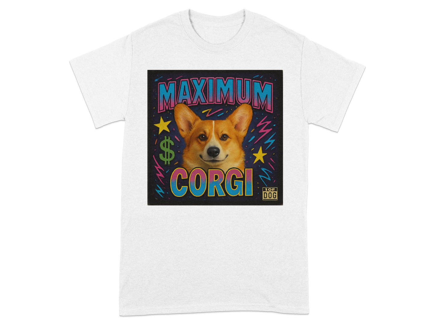 Maximum Corgi Illustrated Graphic T-Shirt product type