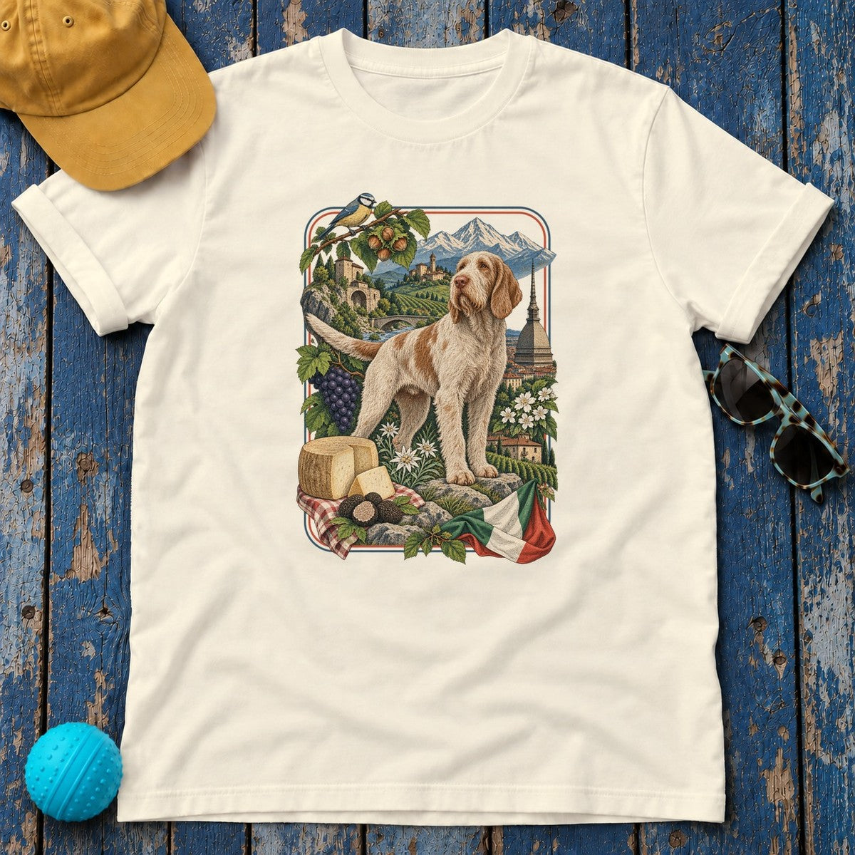 Spinone Italiano Italy Heritage T-Shirt in Natural