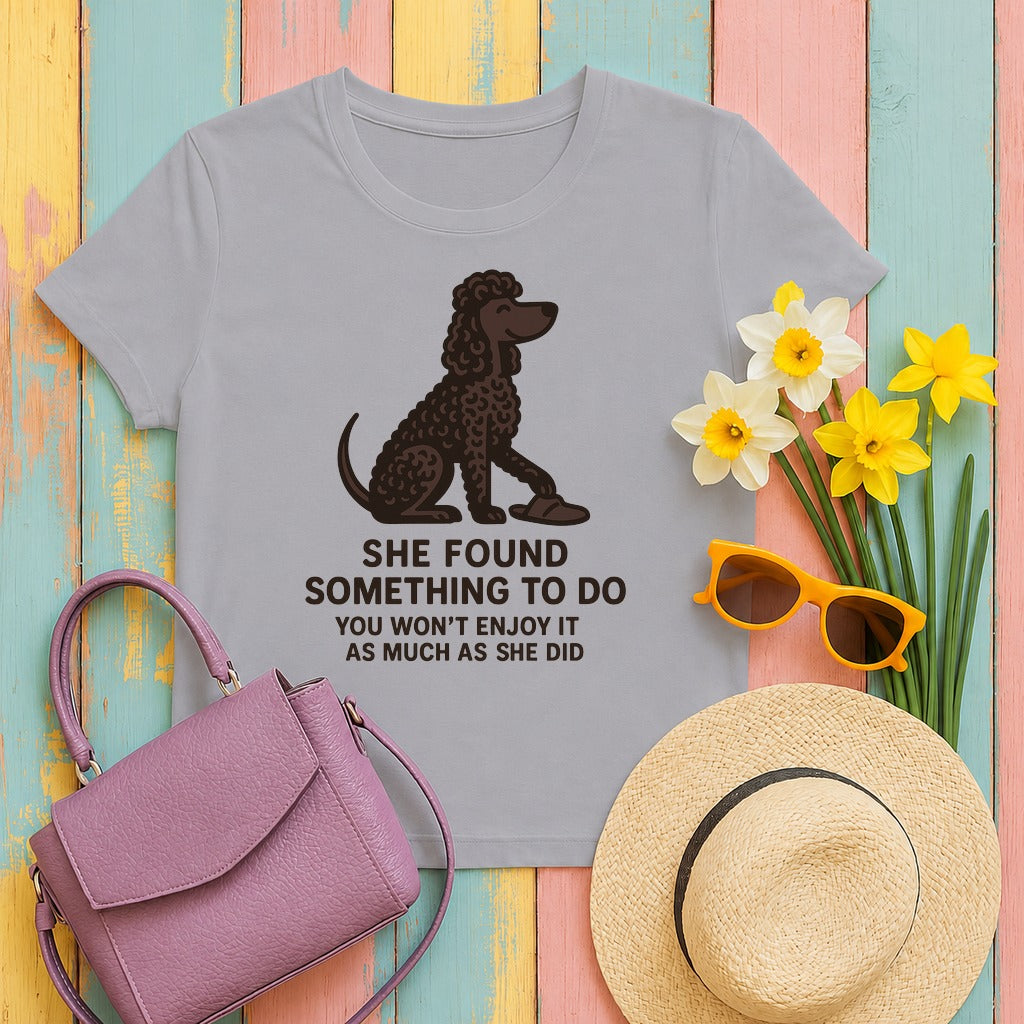 Irish Water Spaniel She Found Something To Do Tee