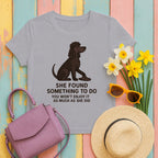 Irish Water Spaniel She Found Something To Do Tee