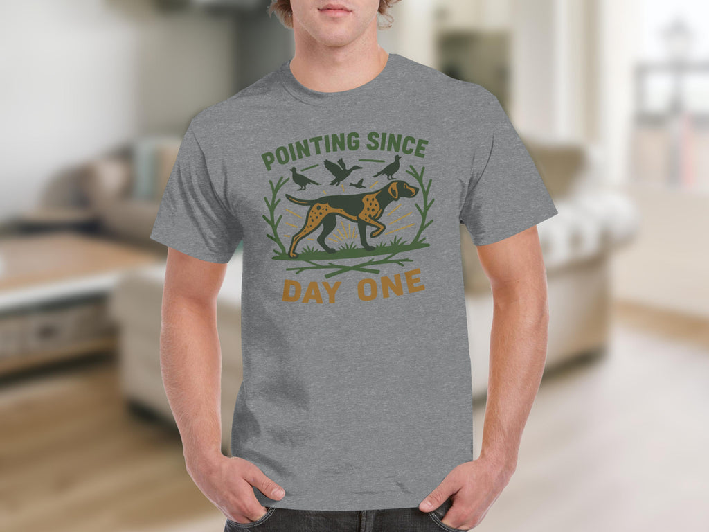 Pointing Since Day One Graphic T-Shirt Casual Wear