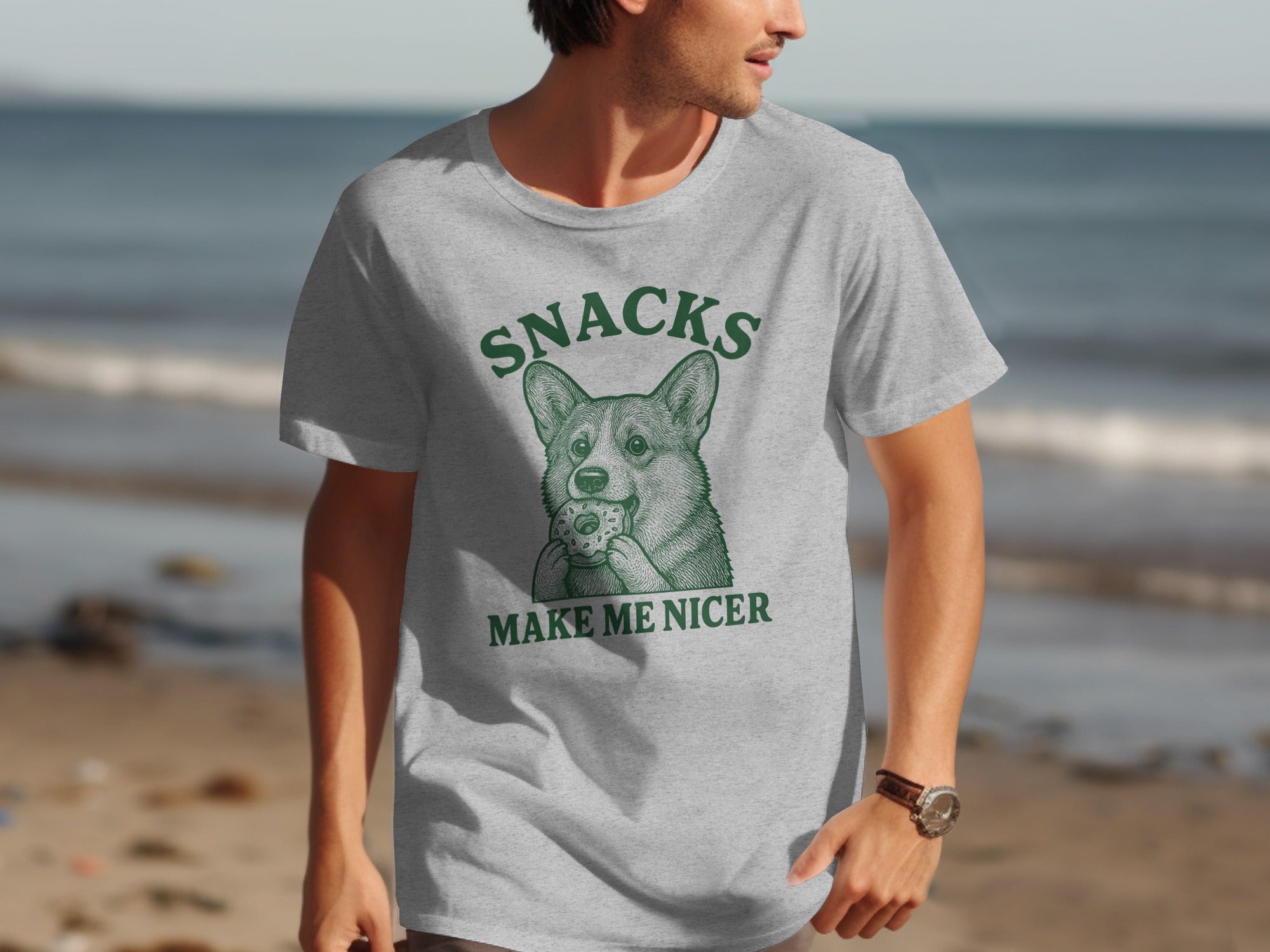 Stylish Snacks Make Me Nicer Graphic Tee