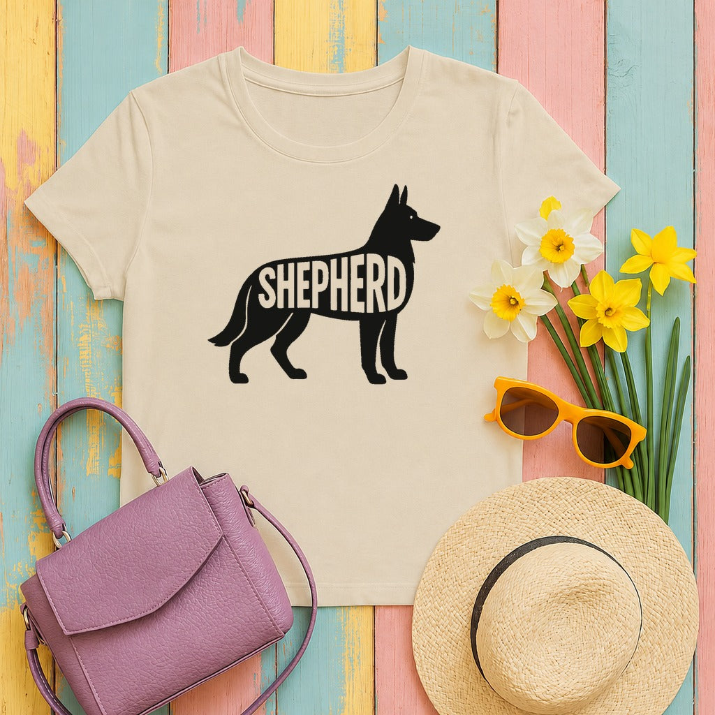 Bold Shepherd Silhouette T-Shirt in Sand