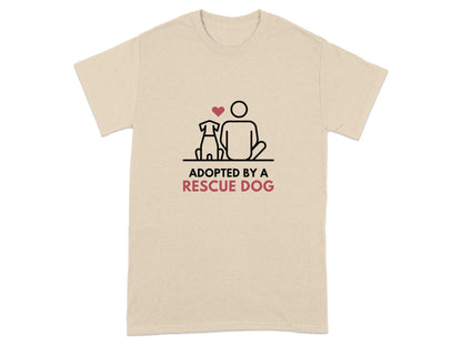 Adopted by a Rescue Dog Graphic T-Shirt product type